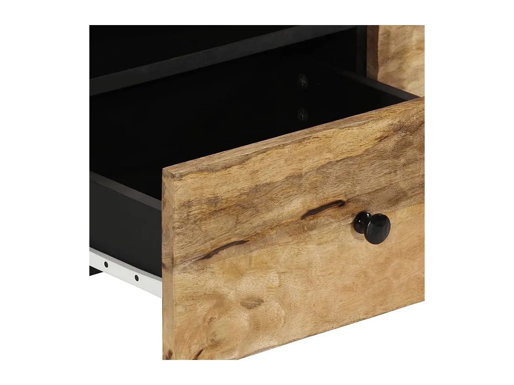 Couchtisch 80x54x40 cm massives Mangoholz