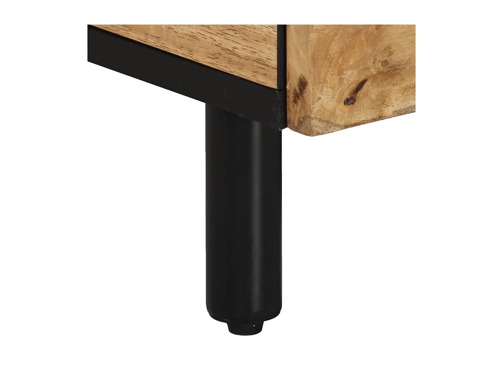 Couchtisch 80x54x40 cm massives Mangoholz