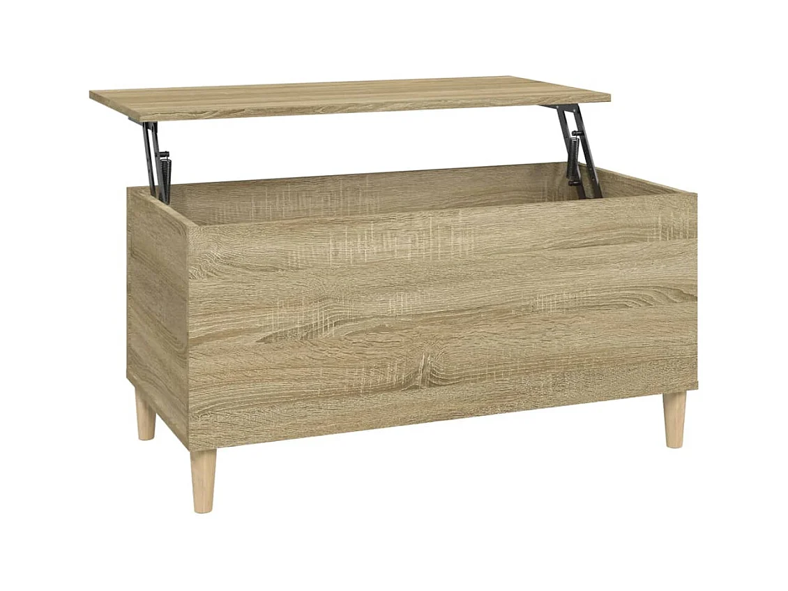 Table basse Chêne sonoma 90x44,5x45 cm Bois d'ingénierie