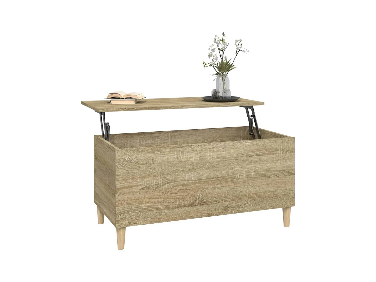Table basse Chêne sonoma 90x44,5x45 cm Bois d'ingénierie