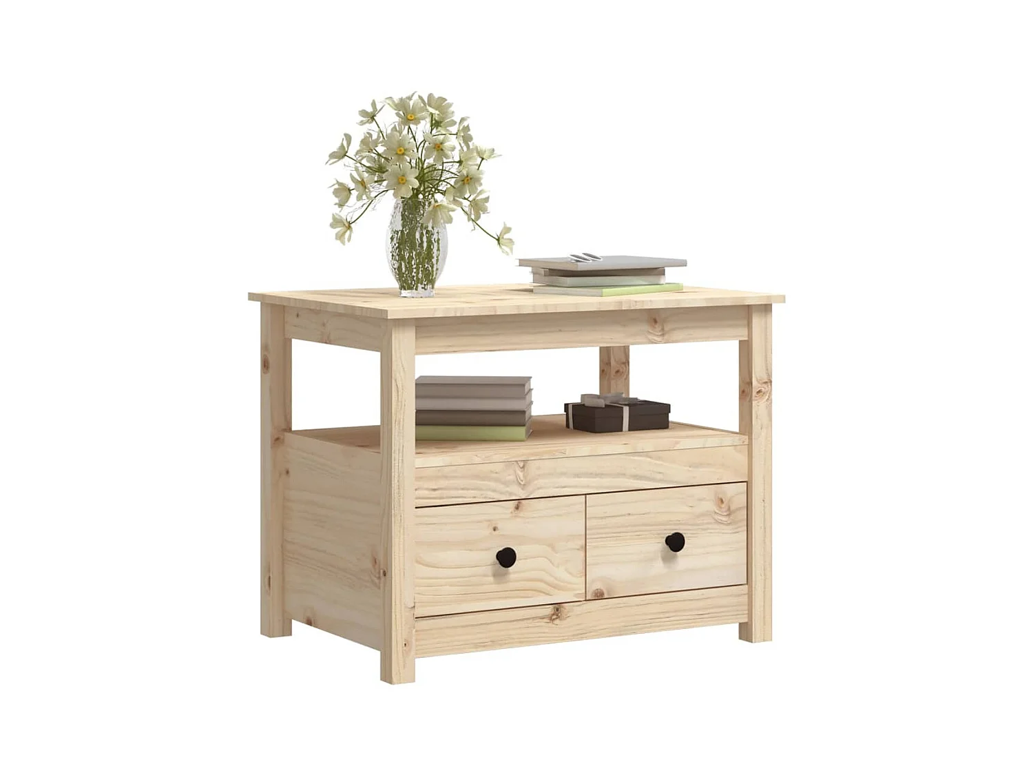 Salontafel 71x49x55 cm Massief grenenhout