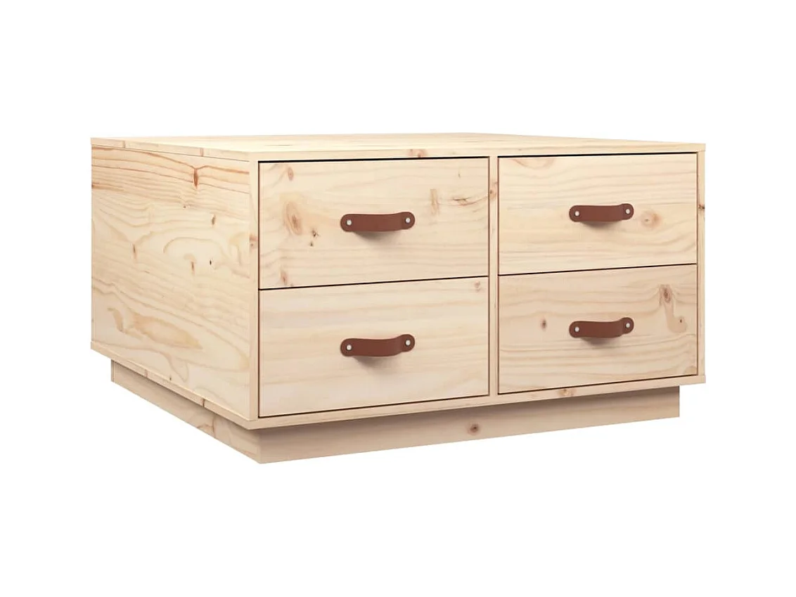 Table basse 80x80x45 cm Bois massif de pin