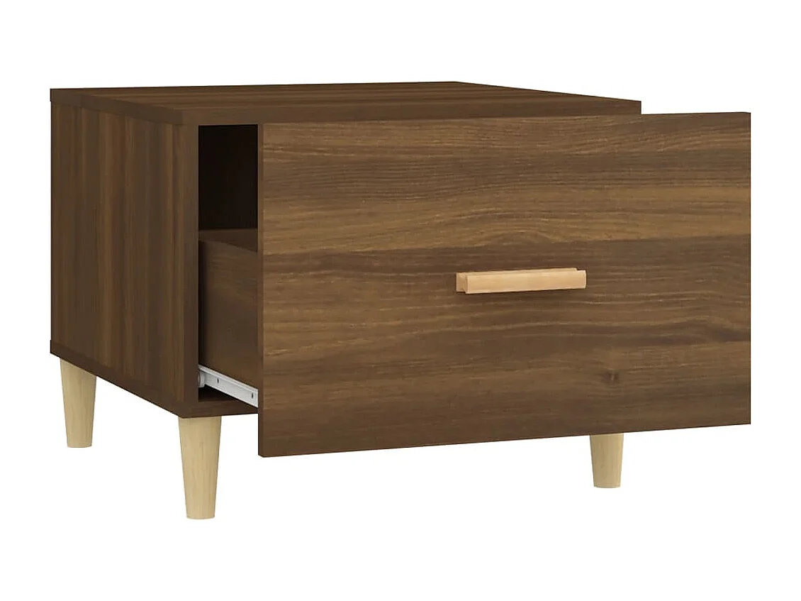 Table basse Chêne marron 50x50x40 cm Bois d'ingénierie