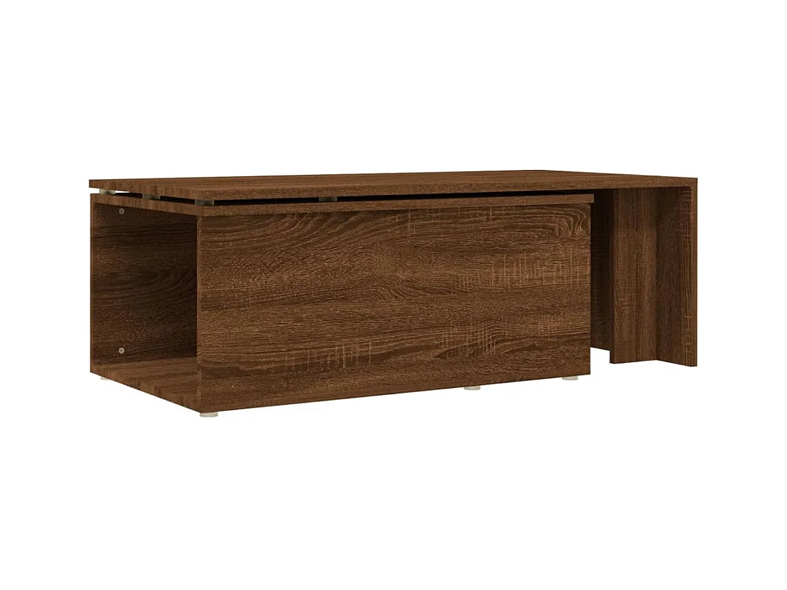 Table basse Chêne marron 150x50x35 cm Bois d'ingénierie