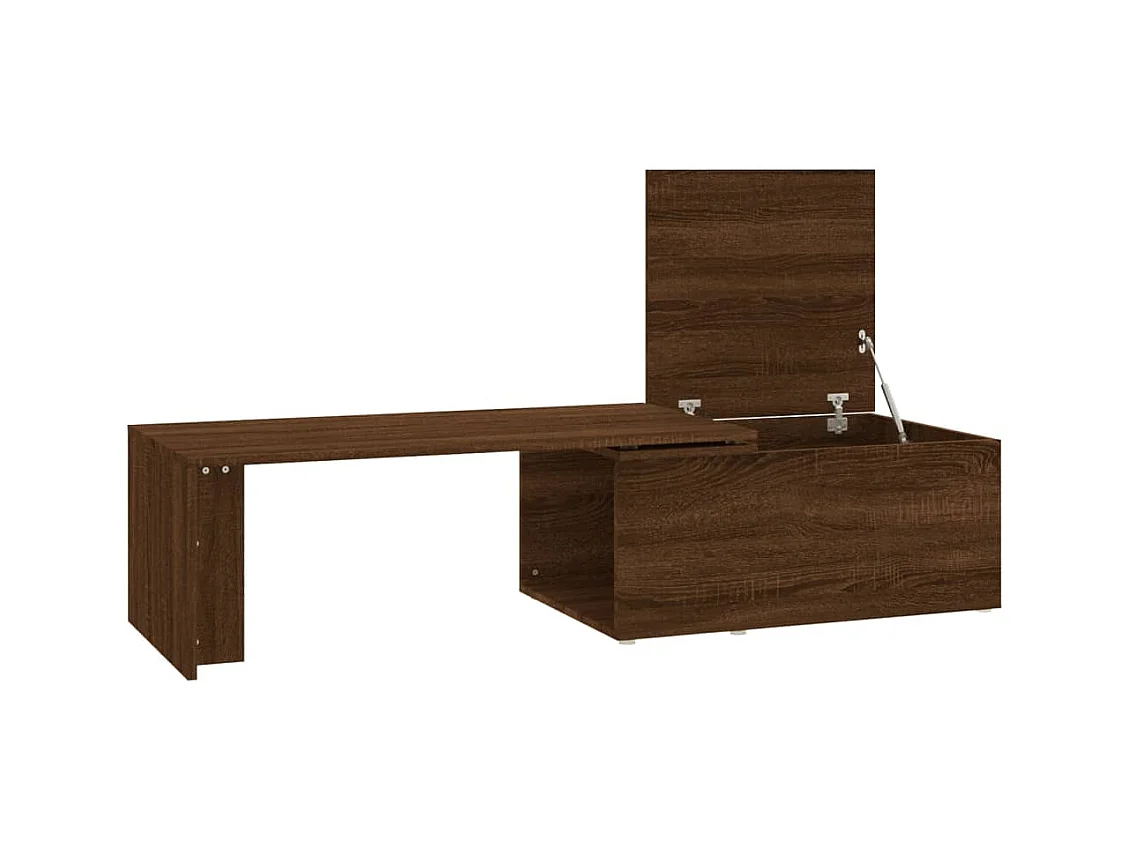 Table basse Chêne marron 150x50x35 cm Bois d'ingénierie