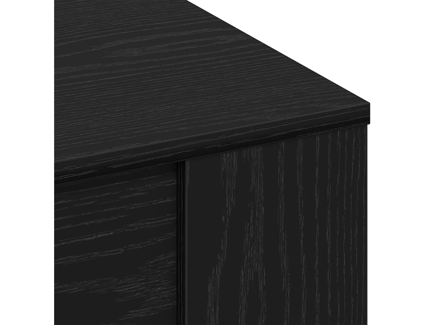 Table basse en chêne noir 55,5x55x45 cm en bois d'ingénierie