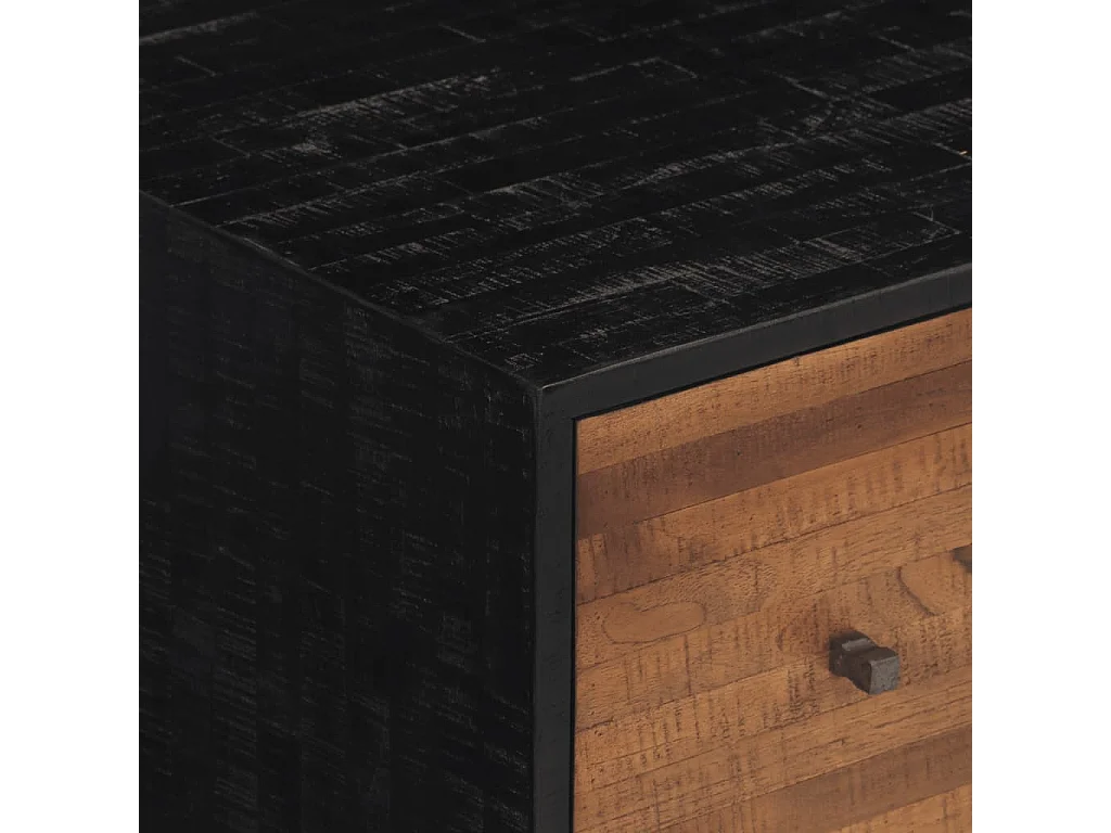 Tavolino da caffè 90x50x41 cm in teak massello di recupero