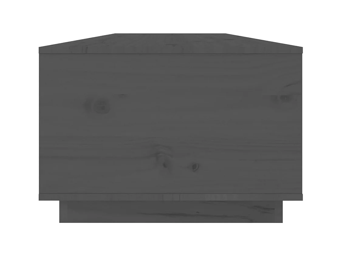 Table basse Gris 100x50x35 cm Bois massif de pin