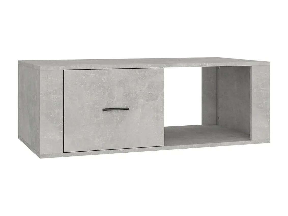 Table basse Gris béton 100x50,5x35 cm Bois d'ingénierie