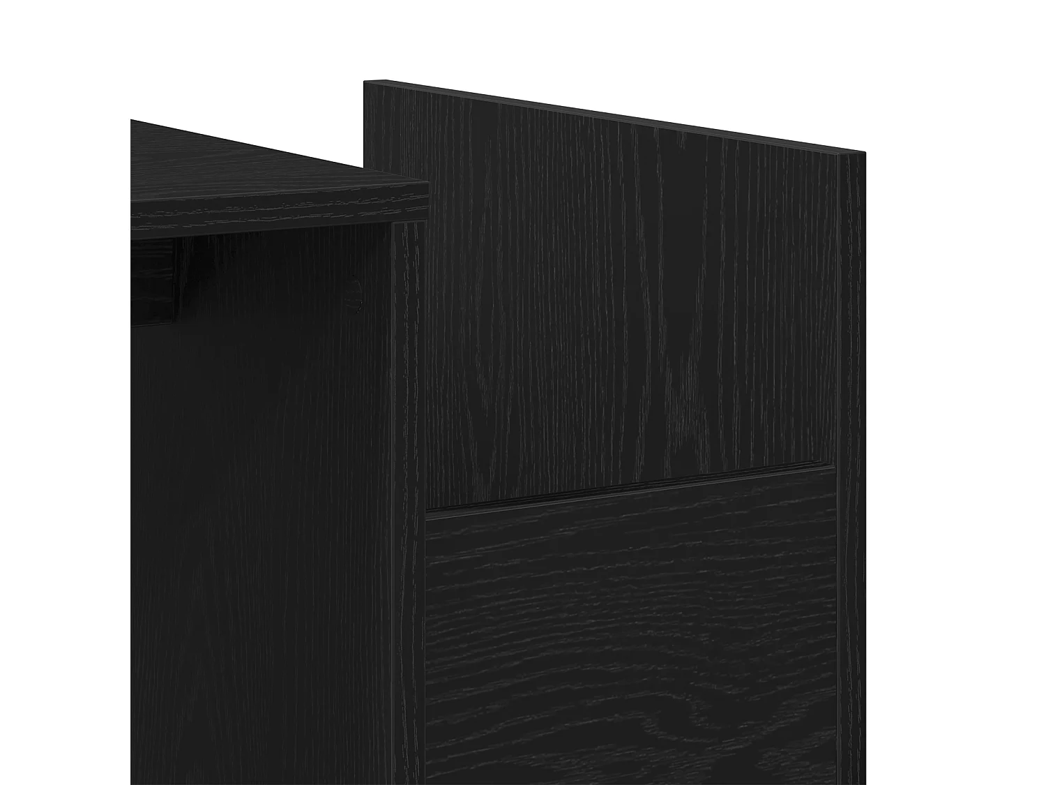 Table basse Chêne noir 90x45x35 cm en bois d'ingénierie