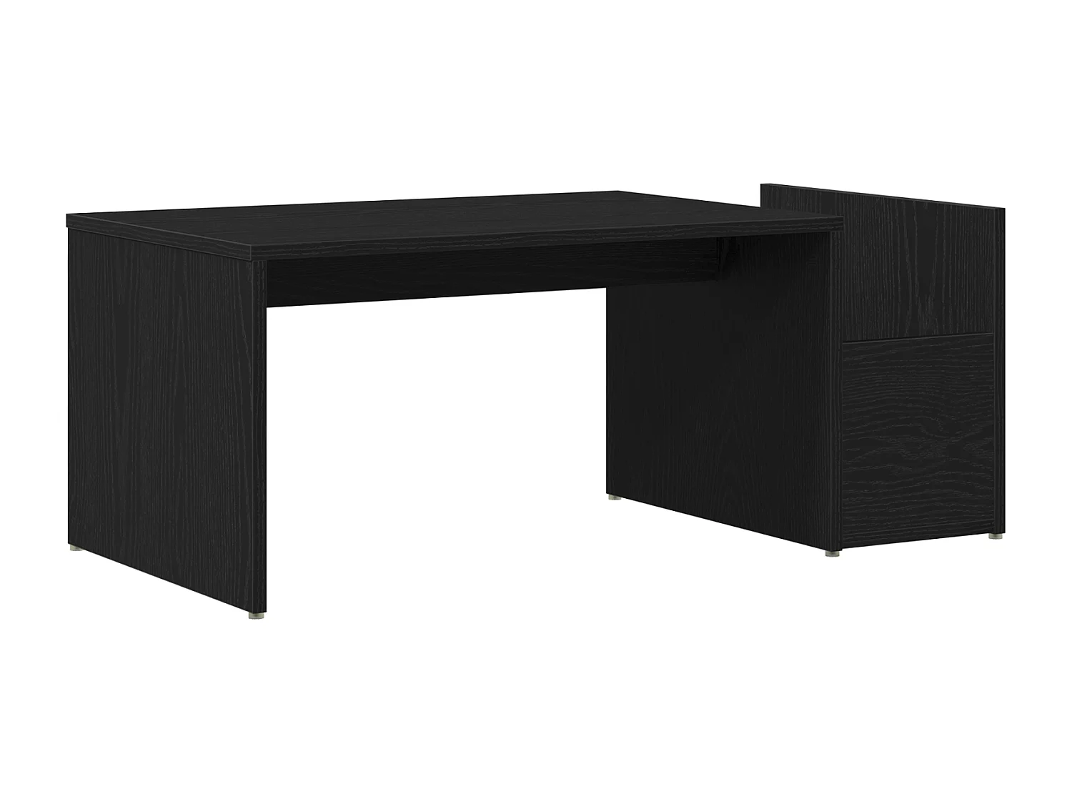 Table basse Chêne noir 90x45x35 cm en bois d'ingénierie