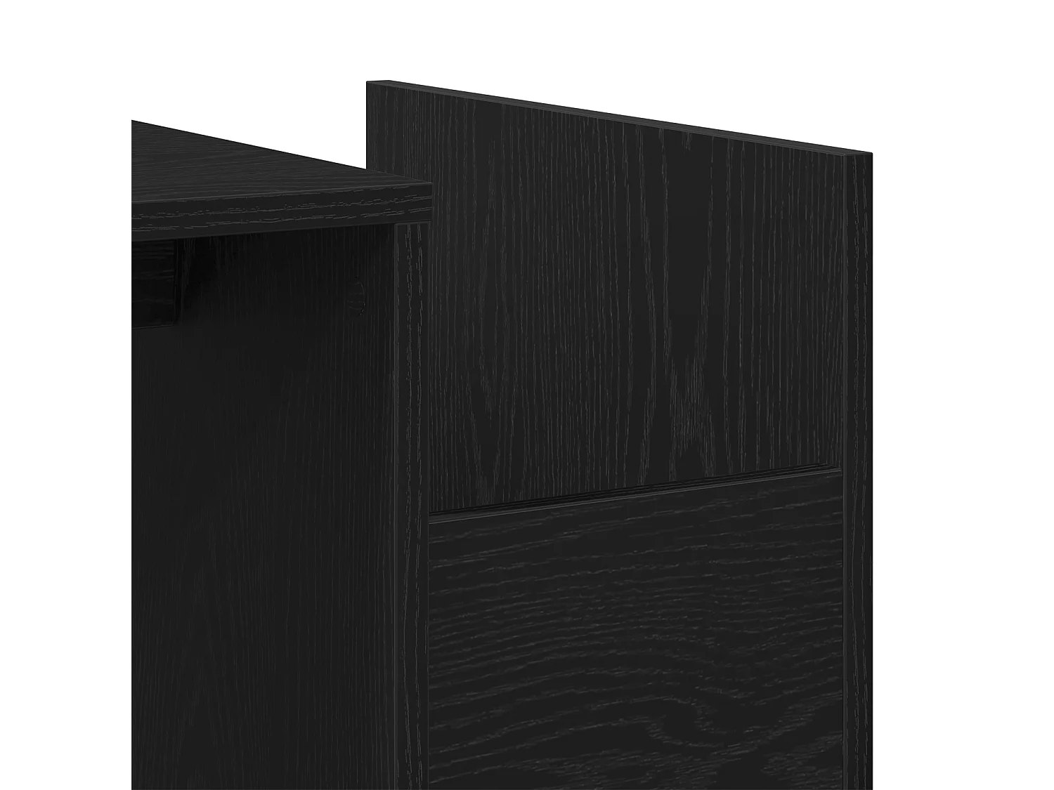 Table basse Chêne noir 90x45x35 cm en bois d'ingénierie