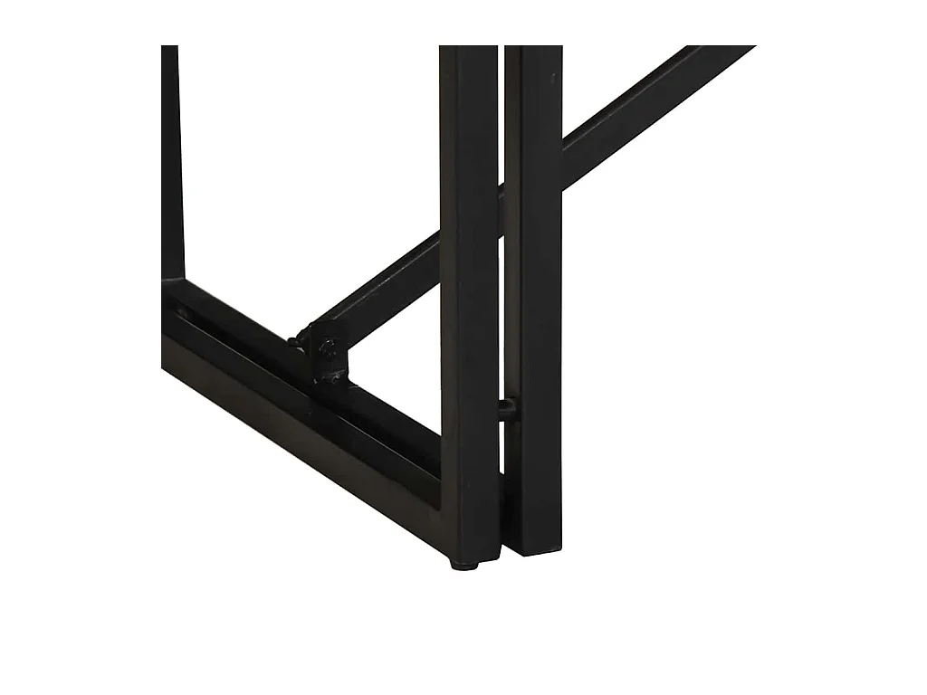 Table basse multicolore 100x50x35cm bois de récupération massif