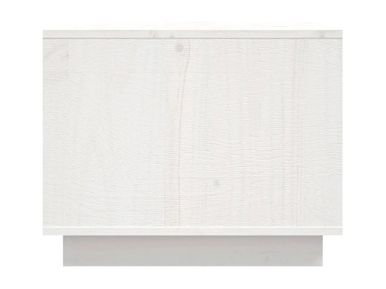 Table basse Blanc 80x50x40 cm Bois massif de pin