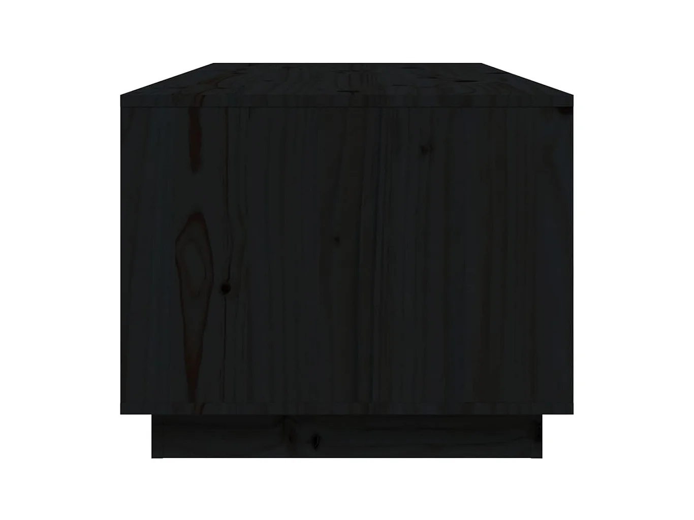 Table basse Noir 100x50x41 cm Bois massif de pin