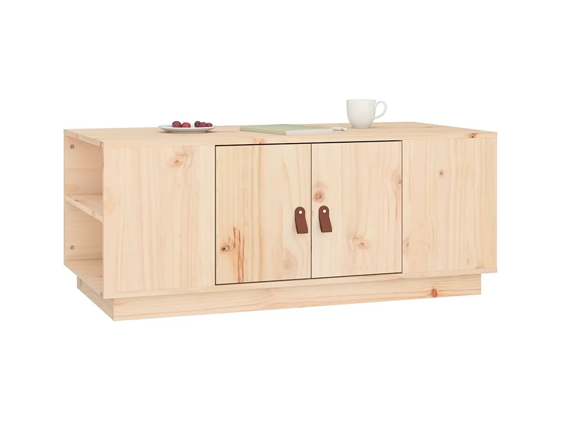 Table basse 100x50x41 cm Bois massif de pin