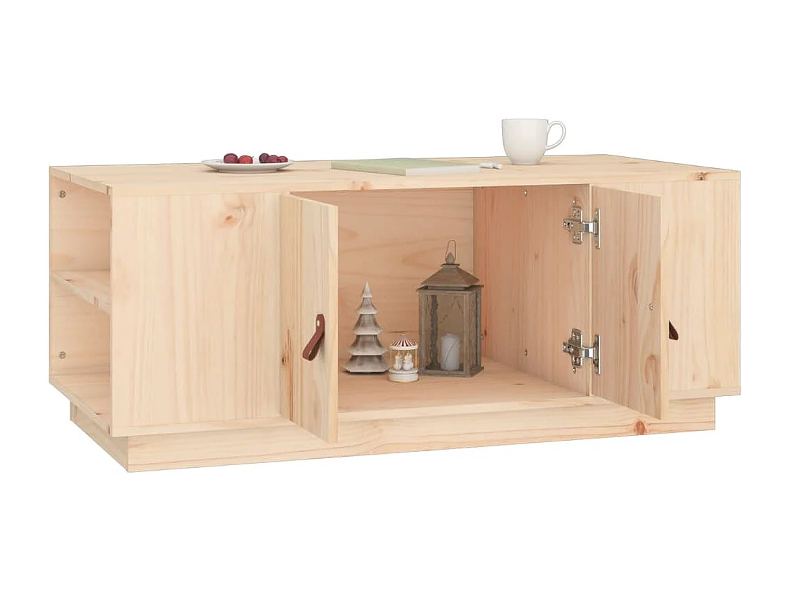 Table basse 100x50x41 cm Bois massif de pin