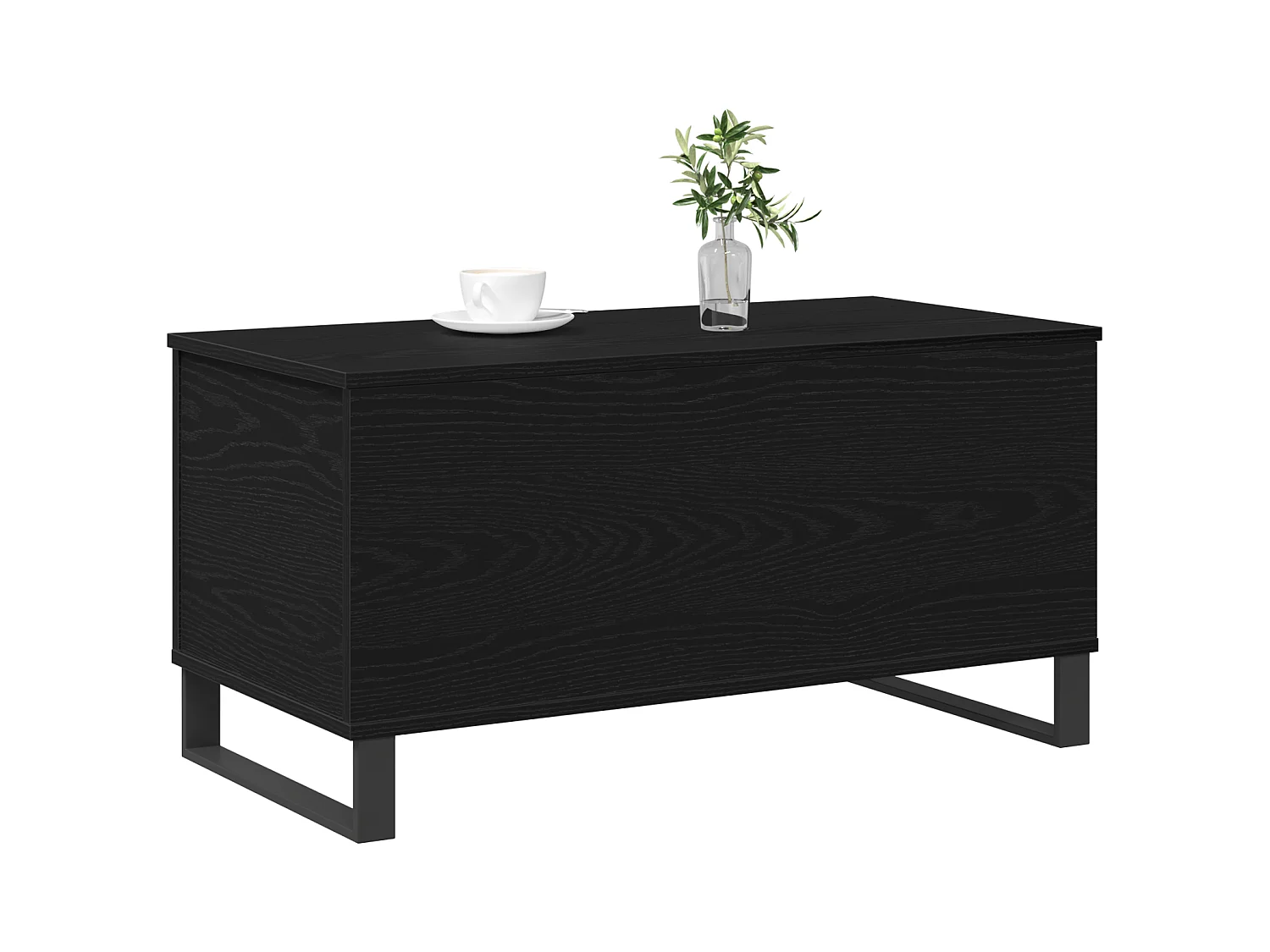 Table Basse Chêne Noir 90x44,5x45 cm Bois d'ingénierie