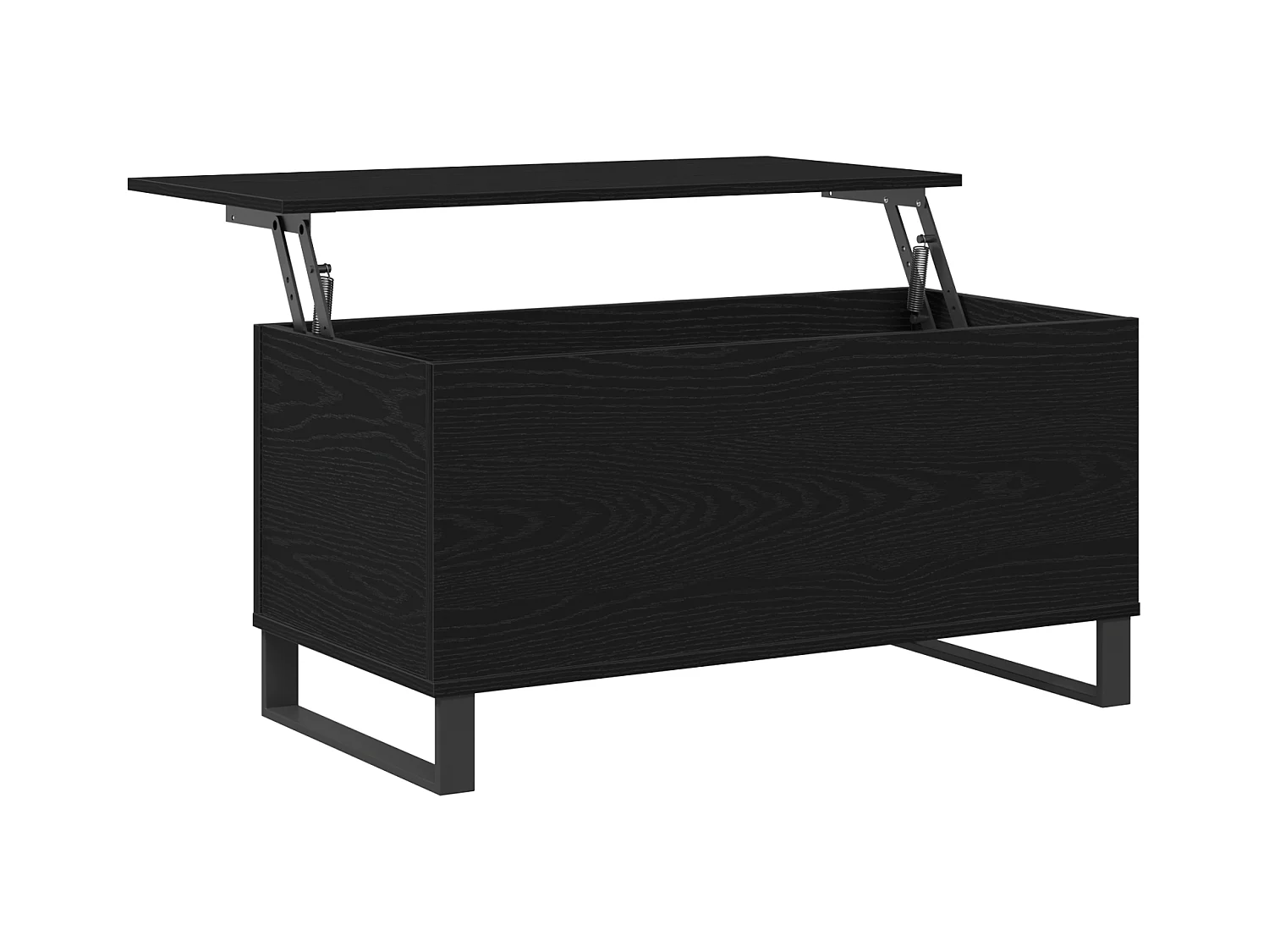 Table Basse Chêne Noir 90x44,5x45 cm Bois d'ingénierie