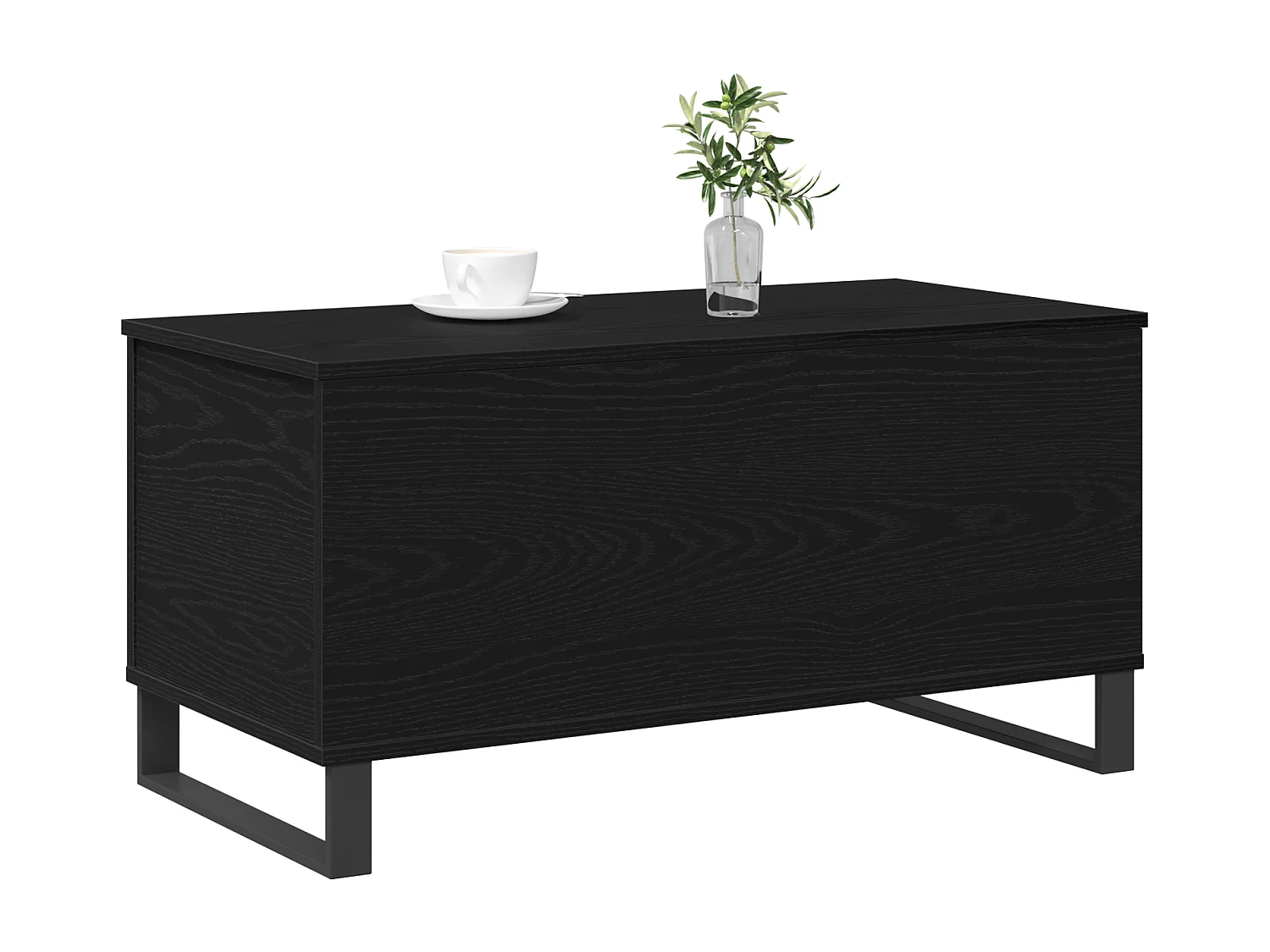 Table Basse Chêne Noir 90x44,5x45 cm Bois d'ingénierie