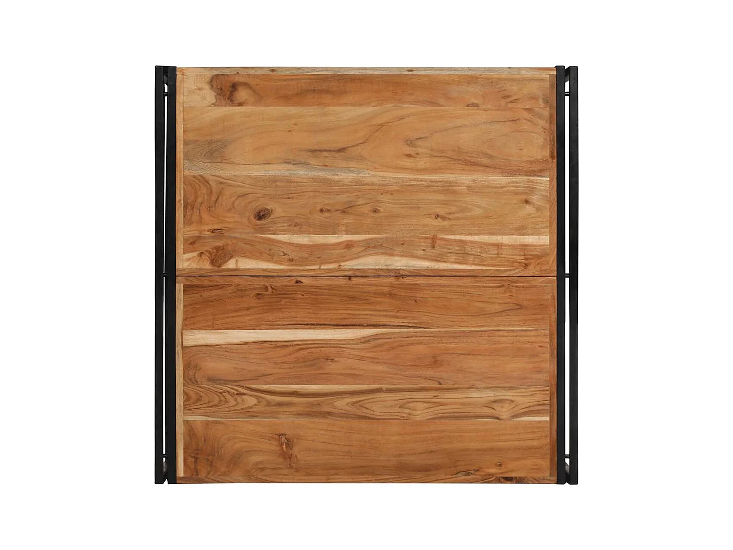 Table basse 100x100x35 cm bois massif acacia