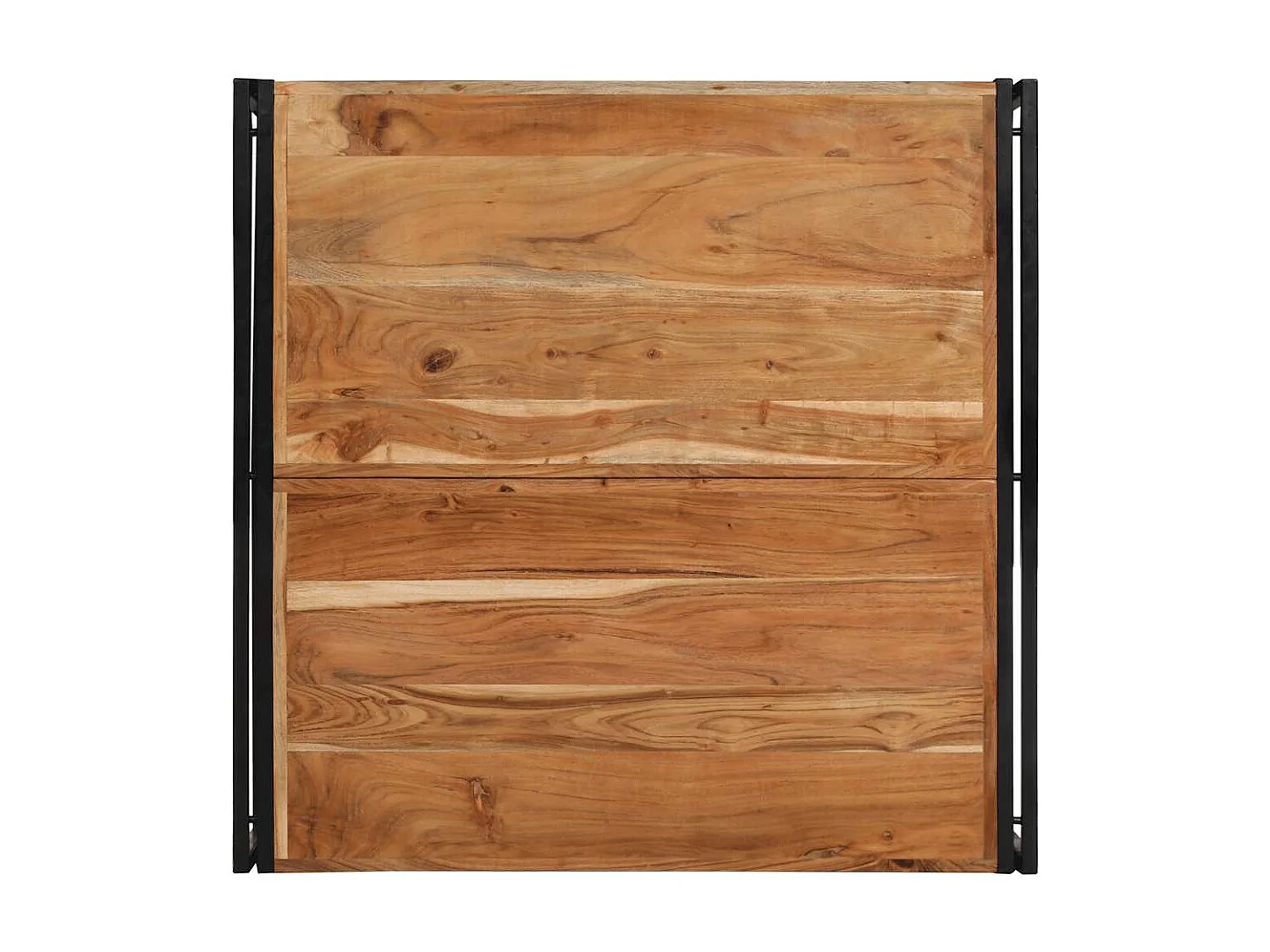 Table basse 100x100x35 cm bois massif acacia