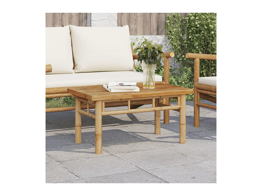 Table basse 70x40x35 cm bambou