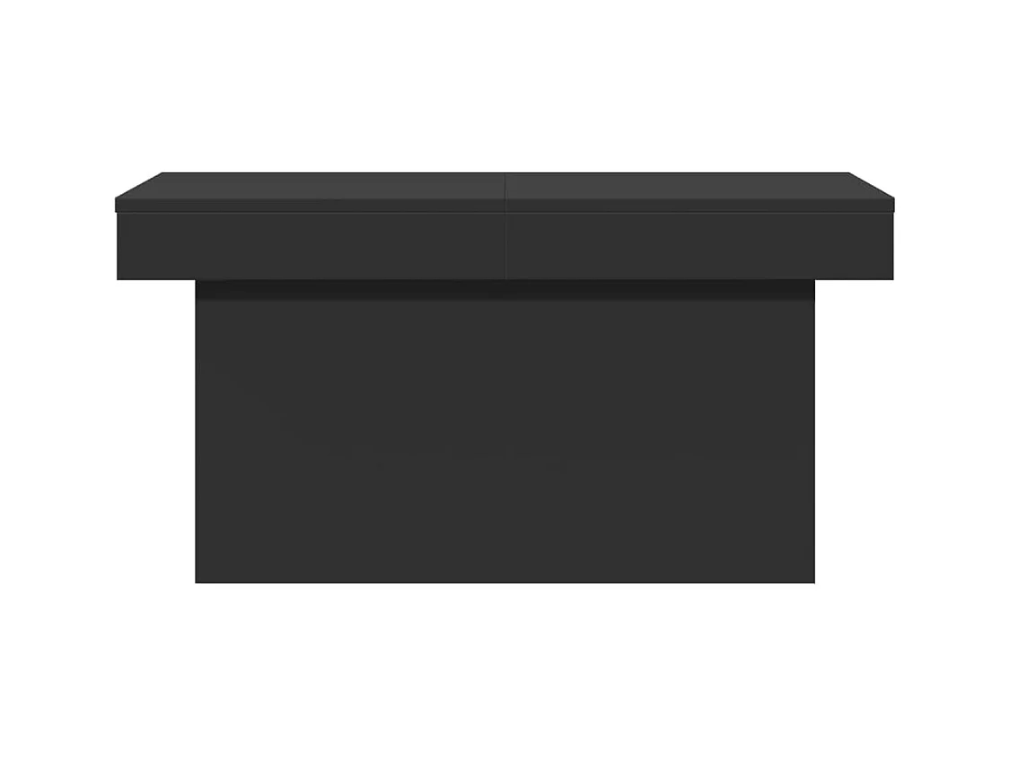 Table basse noir 100x55x40 cm bois d'ingénierie