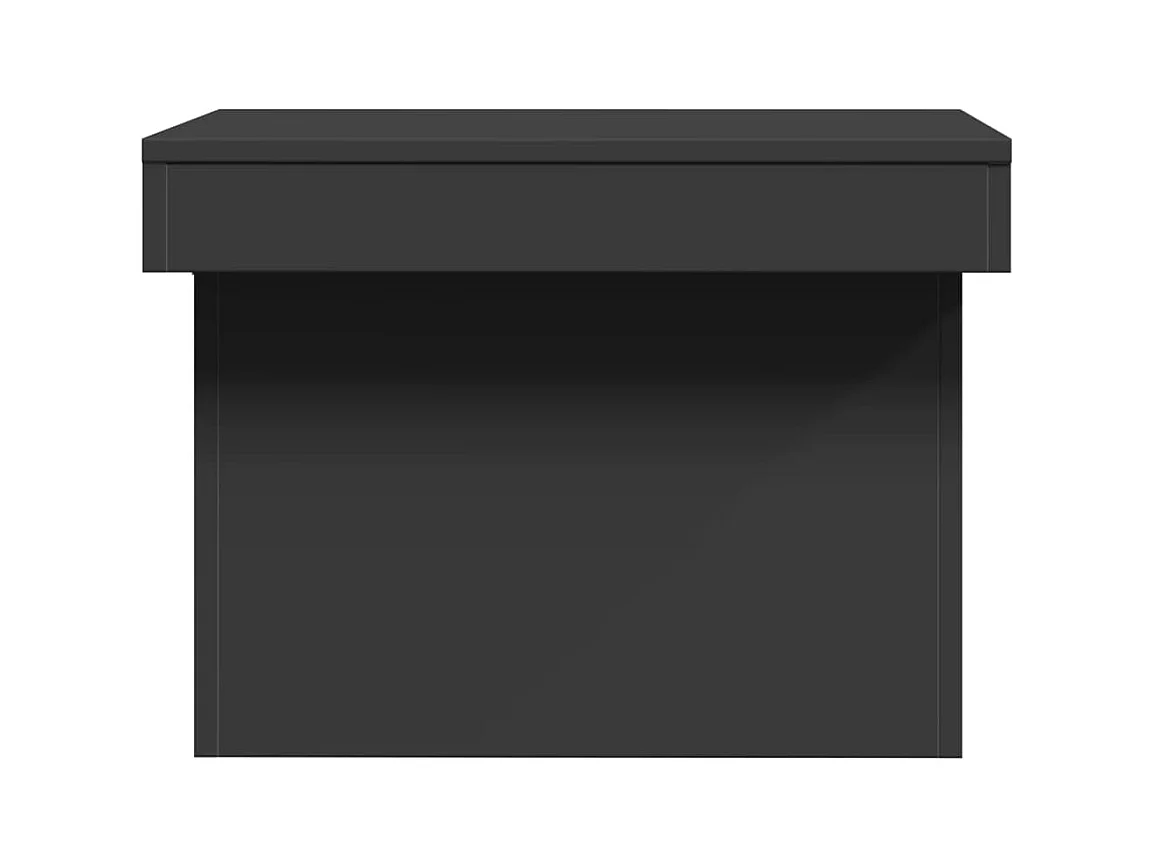 Table basse noir 100x55x40 cm bois d'ingénierie