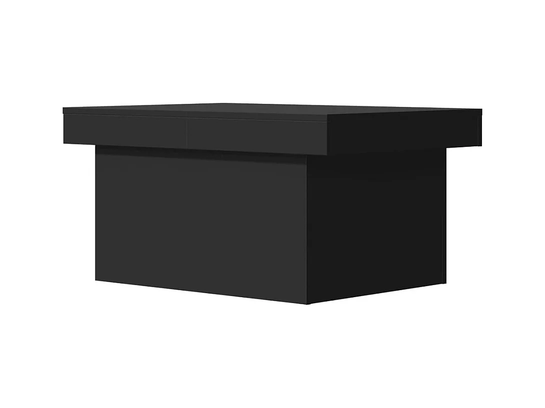 Table basse noir 100x55x40 cm bois d'ingénierie