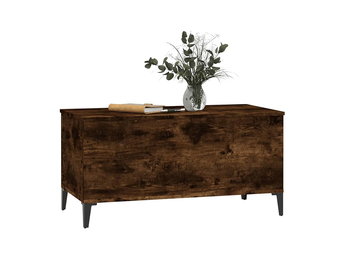 Table basse Chêne fumé 90x44,5x45 cm Bois d'ingénierie