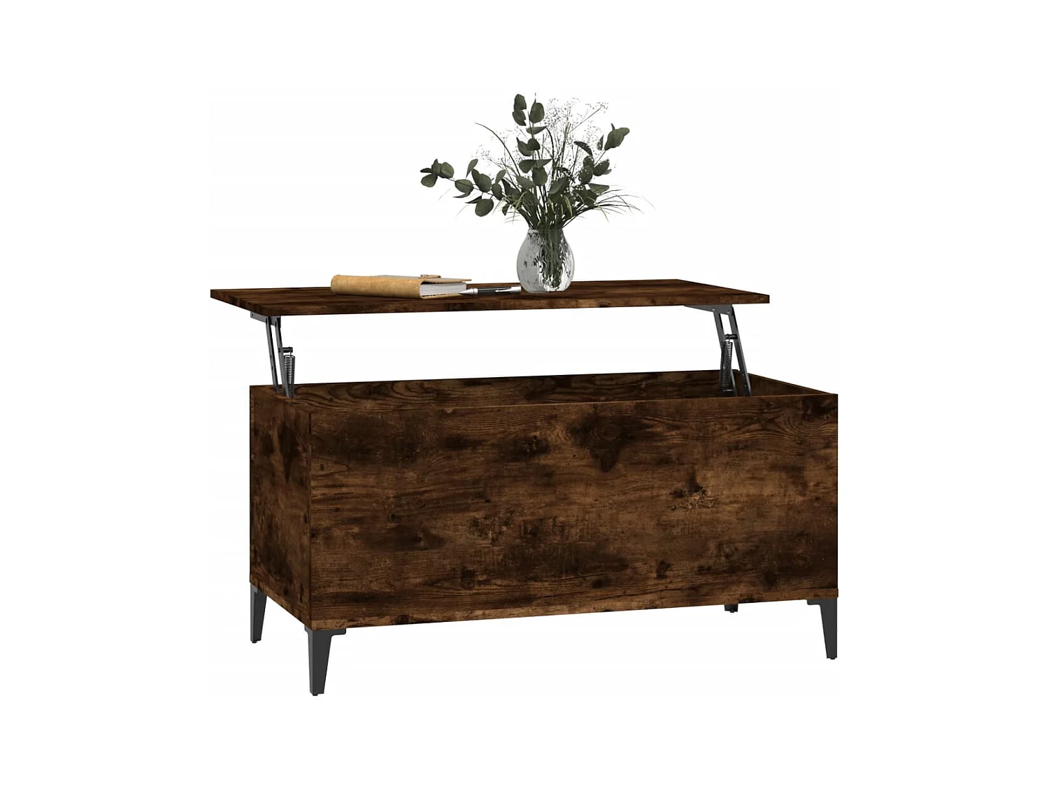 Table basse Chêne fumé 90x44,5x45 cm Bois d'ingénierie