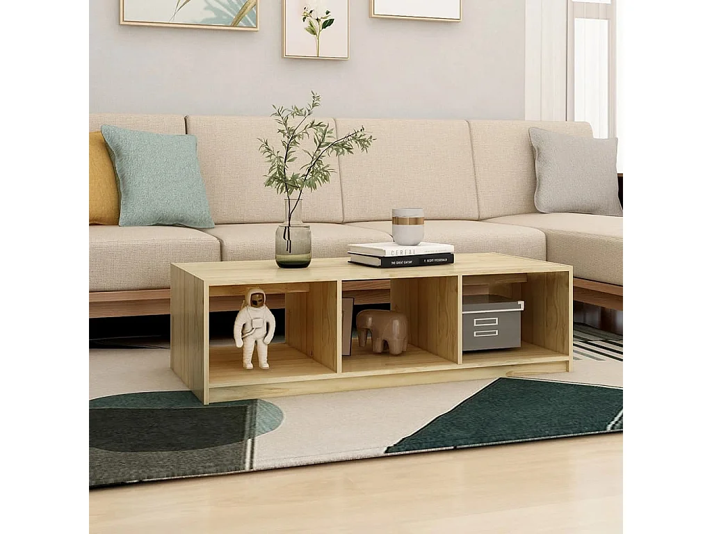 Salontafel 110x50x34 cm Massief grenenhout