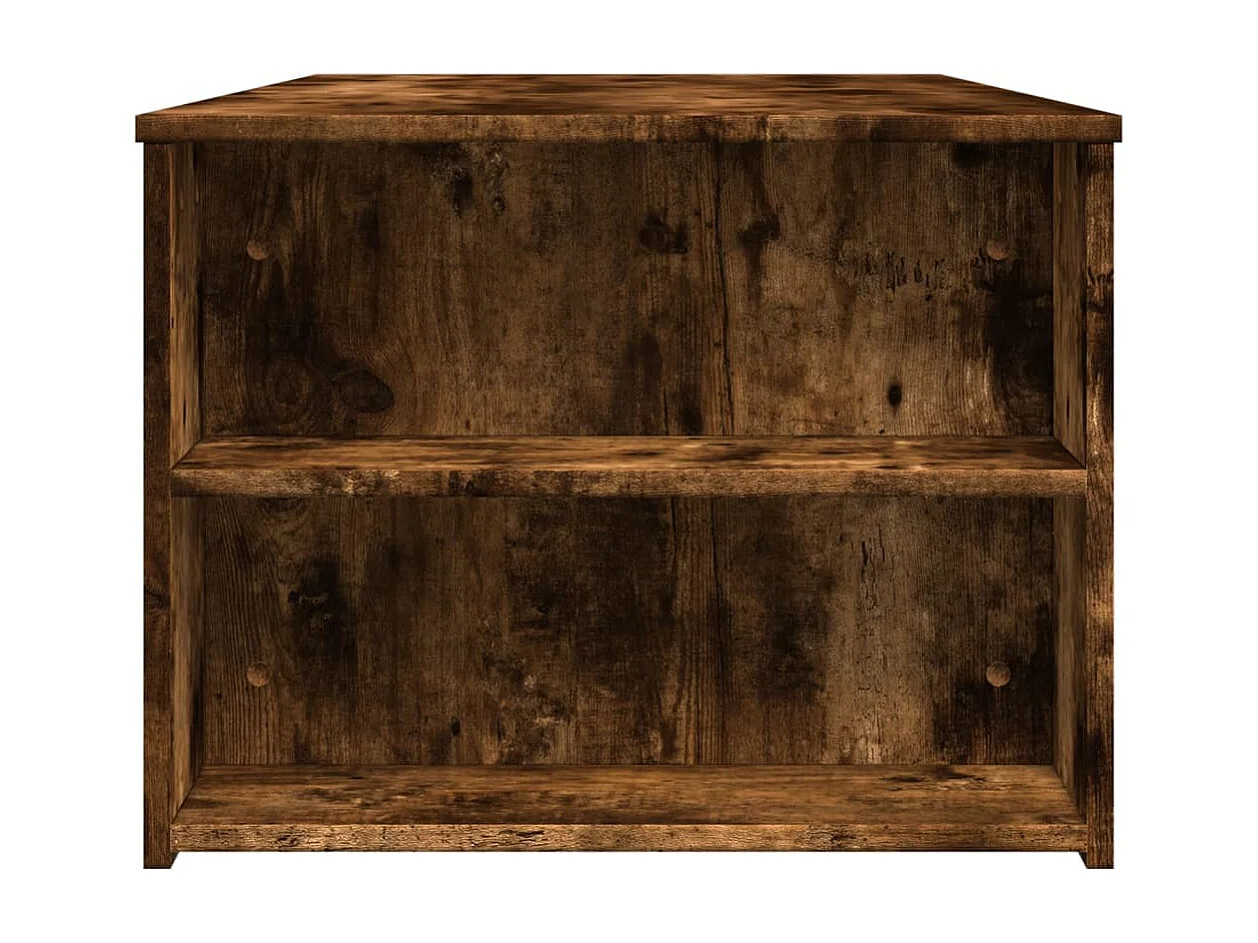 Tavolino da caffè in rovere affumicato 102x55x42 cm in legno ingegnerizzato