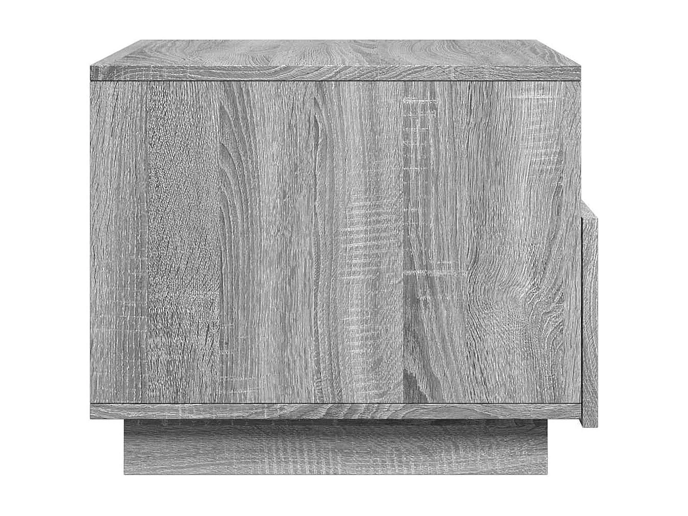 Table basse avec lumières LED sonoma gris 50x49x40 cm