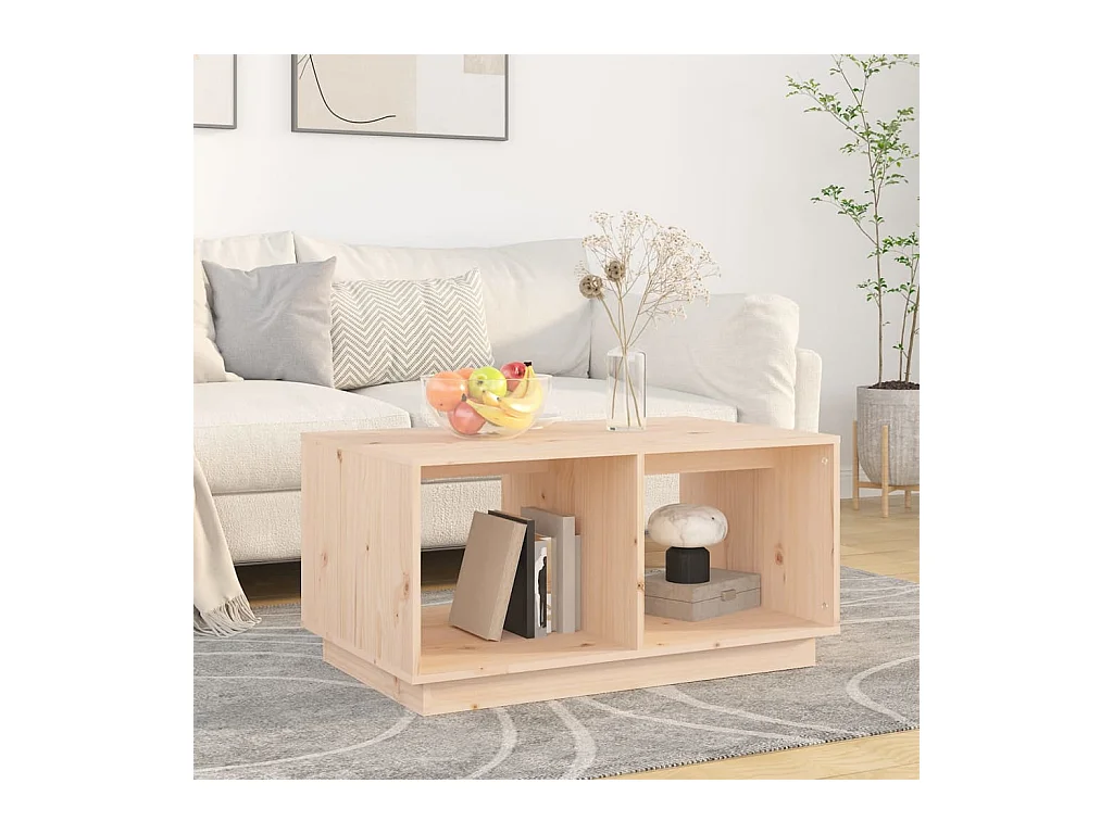 Table basse 80x50x40 cm Bois massif de pin