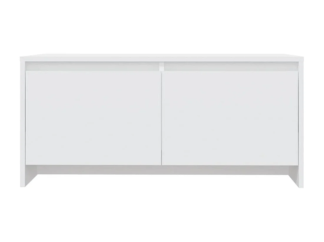 Table basse blanc 90x50x41,5 cm bois d'ingénierie