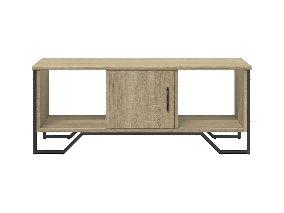 Table basse chêne sonoma 100x51x40 cm bois d'ingénierie