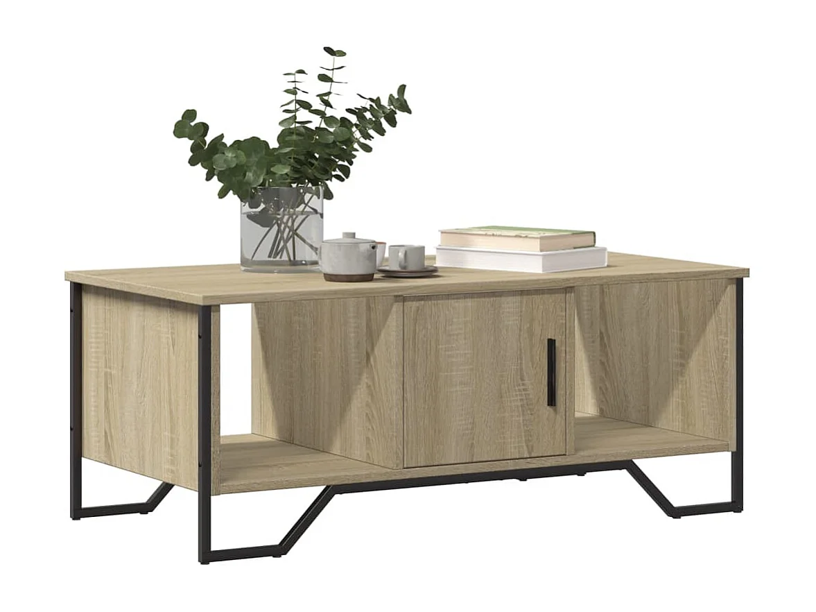 Couchtisch aus Sonoma-Eiche 100x51x40 cm Holzwerkstoff