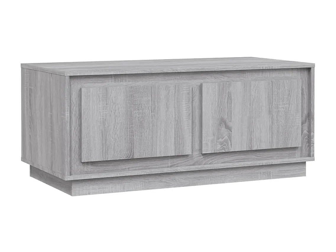 Table basse sonoma gris 102x50x44 cm bois d'ingénierie