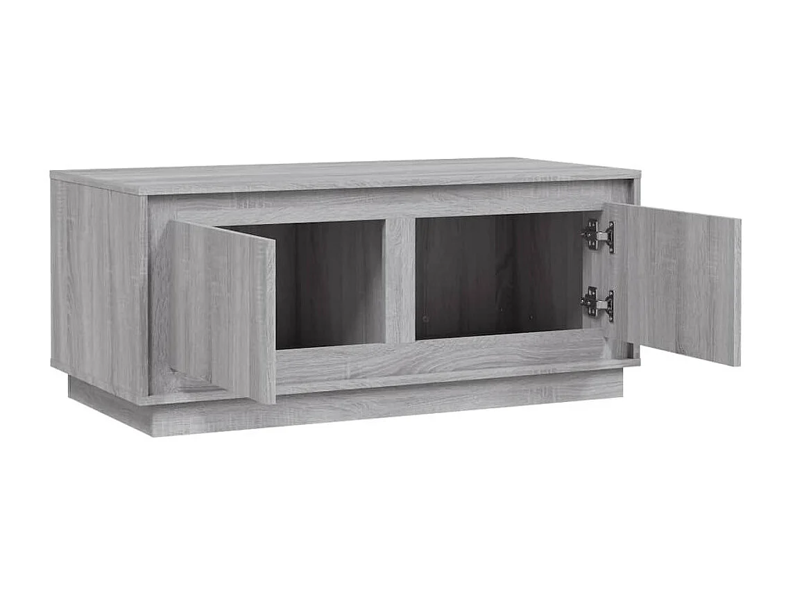 Table basse sonoma gris 102x50x44 cm bois d'ingénierie