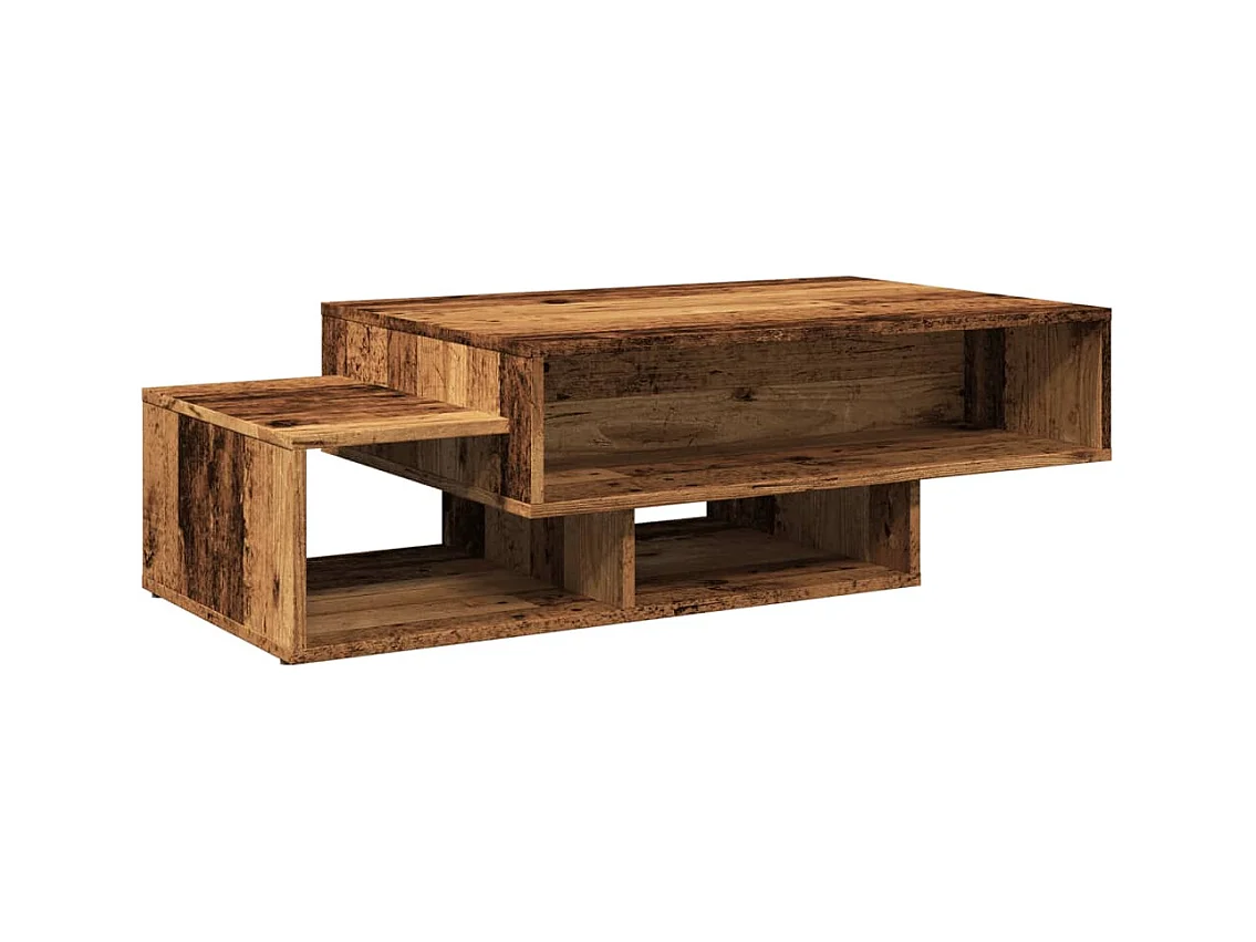 Mesa de centro madera vieja 105x55x32 cm madera de ingeniería