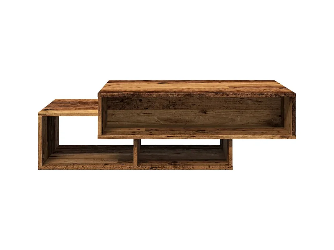 Mesa de centro madera vieja 105x55x32 cm madera de ingeniería