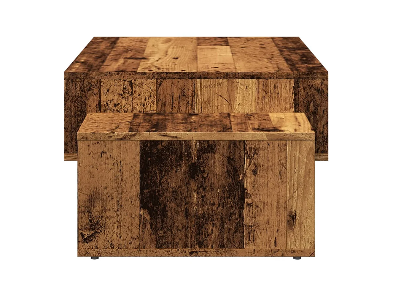 Mesa de centro madera vieja 105x55x32 cm madera de ingeniería