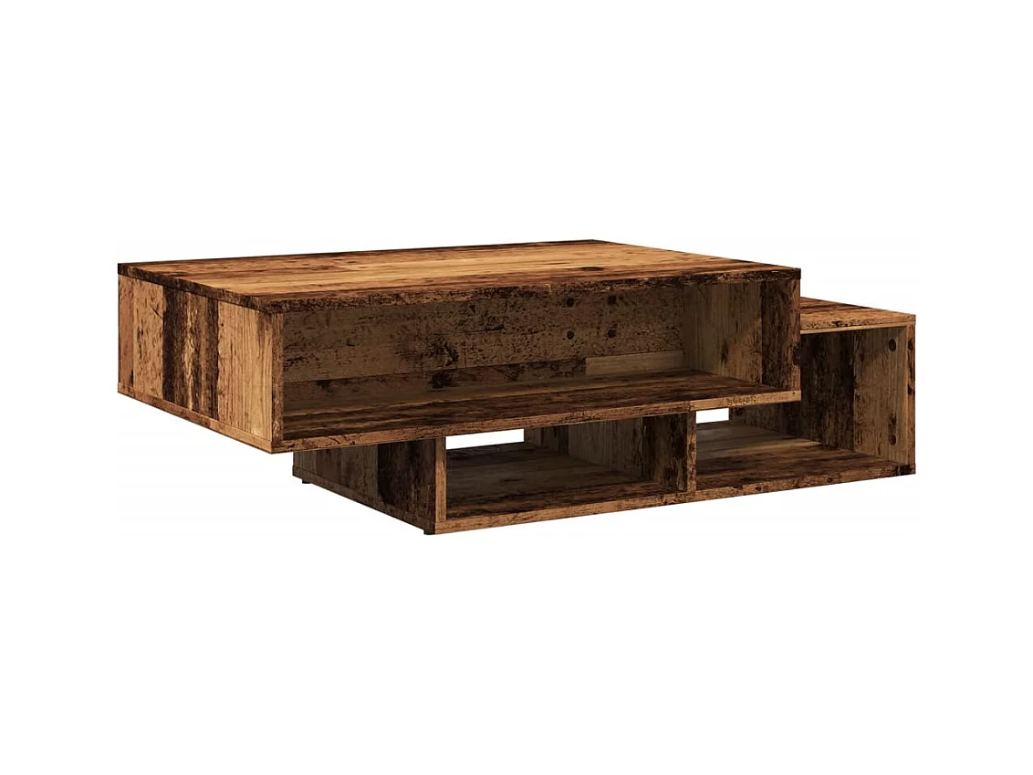 Mesa de centro madera vieja 105x55x32 cm madera de ingeniería