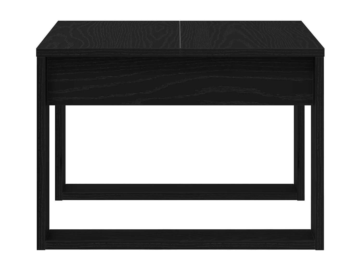 Table d'appoint en chêne noir - 50x50x35 cm, en bois d'ingénierie