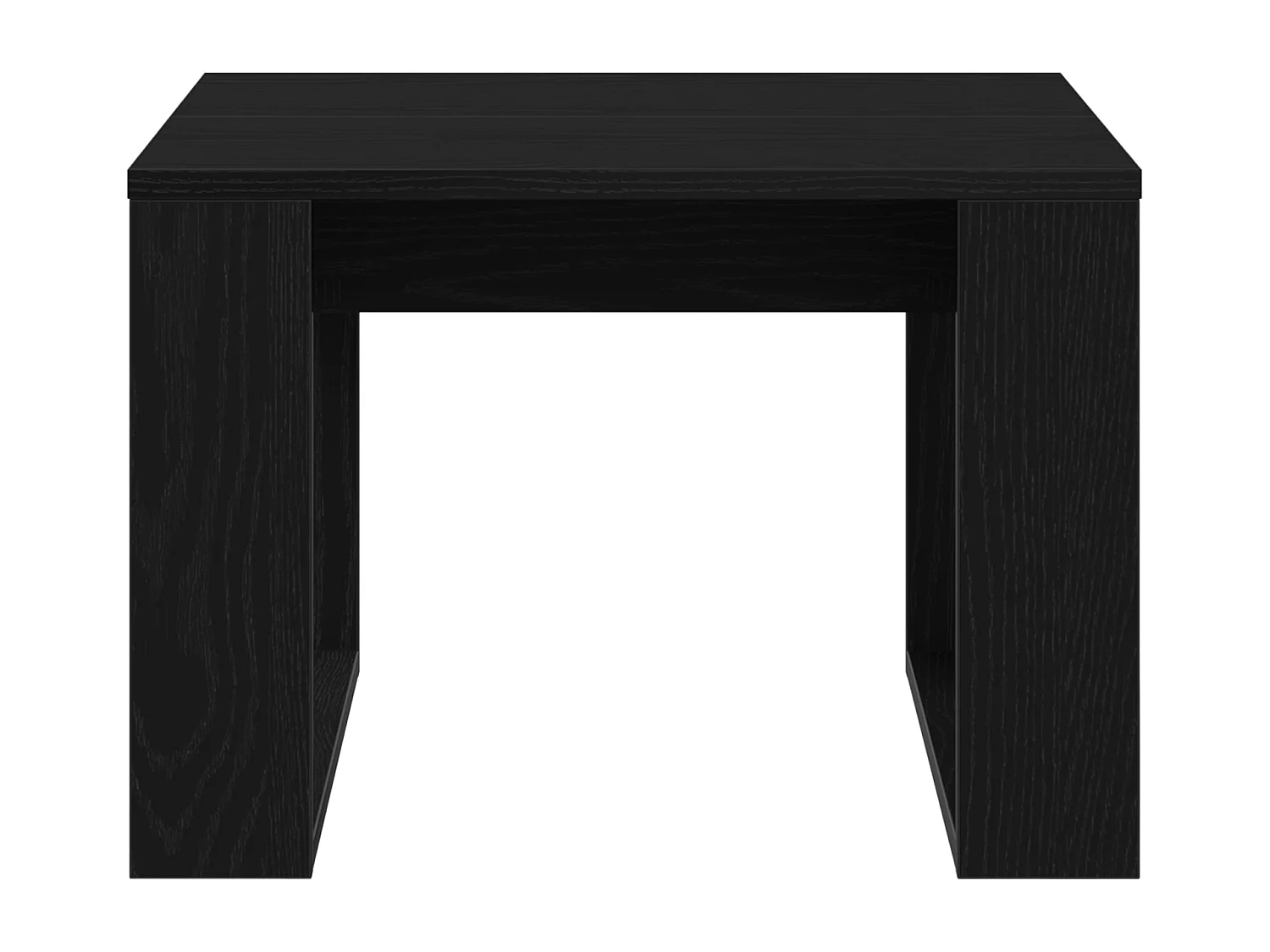 Table d'appoint en chêne noir - 50x50x35 cm, en bois d'ingénierie