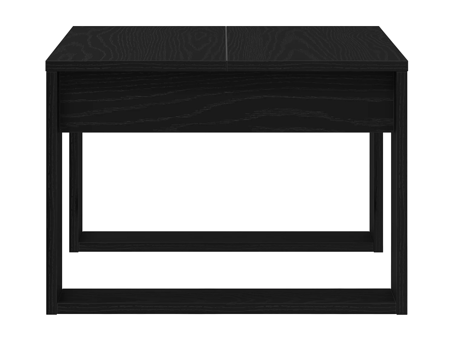 Table d'appoint en chêne noir - 50x50x35 cm, en bois d'ingénierie