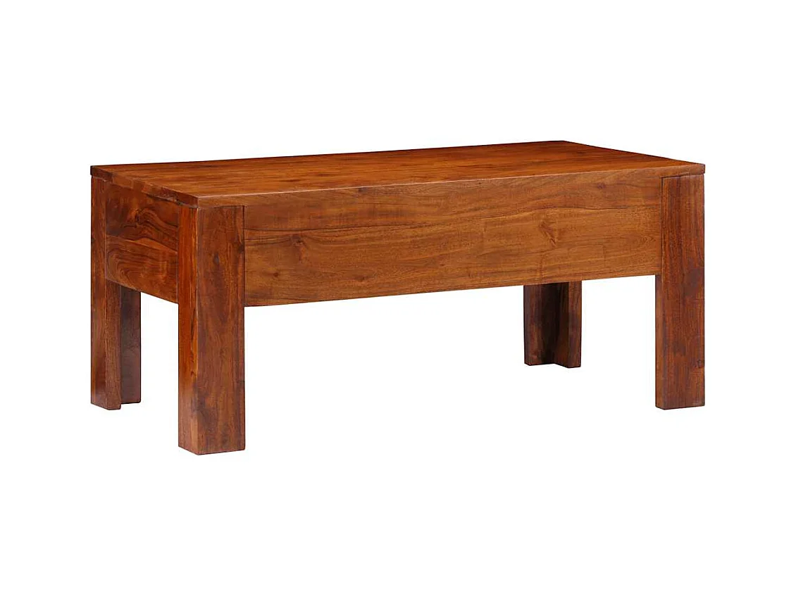 Tavolino da caffè 90x50x40 cm in legno massello di acacia