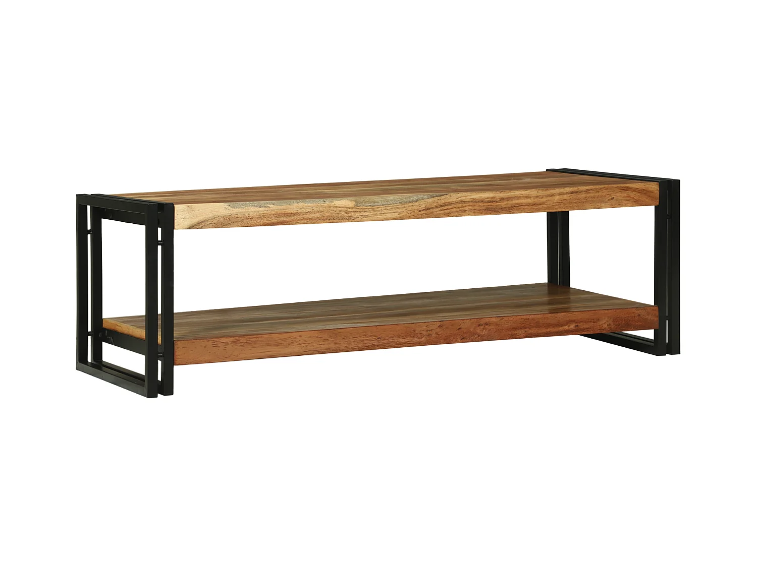 Table basse 120x50x38 cm en bois massif d'acacia